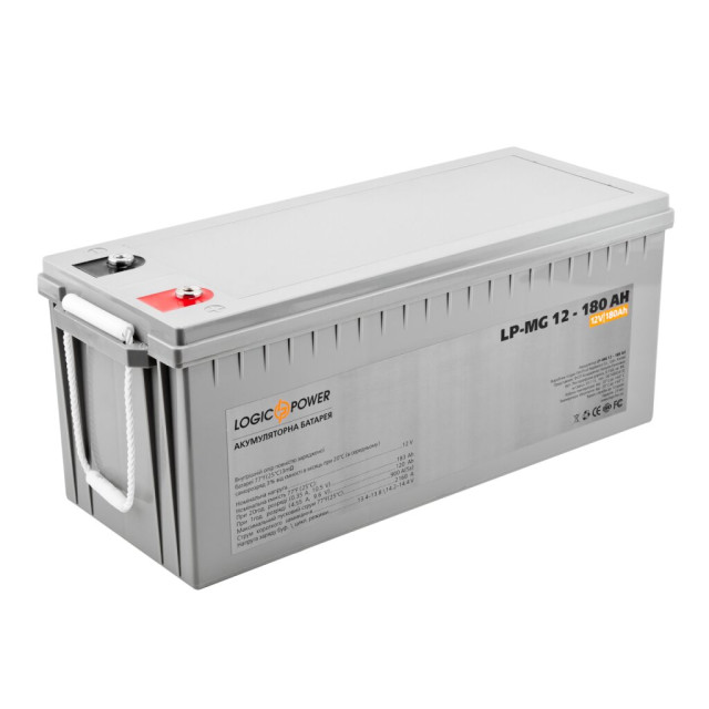 Акумулятор мультигелевий LogicPower LP-MG 12V - 180 Ah Silver