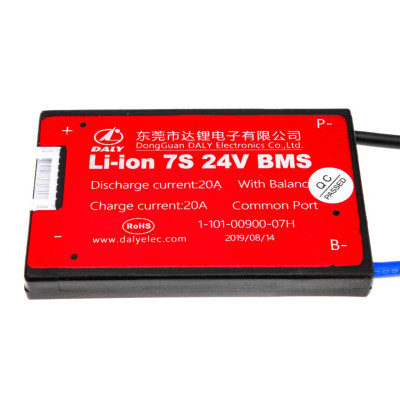 BMS плата Li-ion 24V 7S 20A симметрия BMS плата Li-ion 24V 7S 20A симметрия