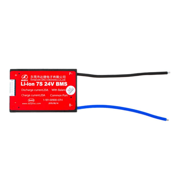 BMS плата Li-ion 24V 7S 20A симметрия BMS плата Li-ion 24V 7S 20A симметрия