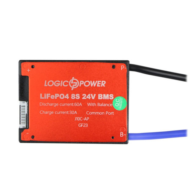 BMS плата LogicPower LP LiFePO4 24V 8S Dis 60A Ch 30A BMS плата LogicPower LP LiFePO4 24V 8S Dis 60A Ch 30A