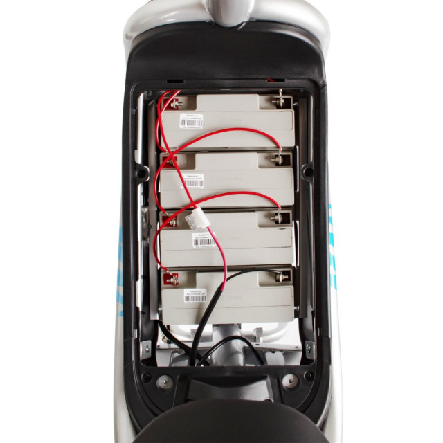 Электрический мопед CITY gy-4 500W/48V/20AH(AGM) (серо-голубой)