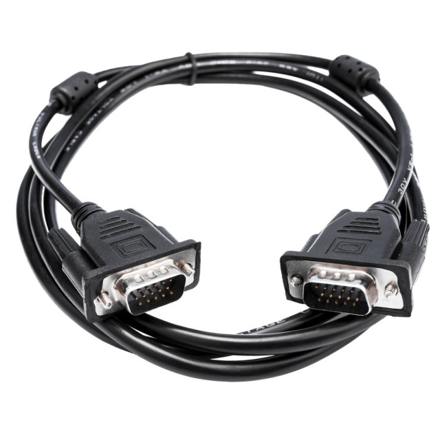 Кабель 1.8 м чорний (з двома феритовими кільцями) VGA-1.8BK