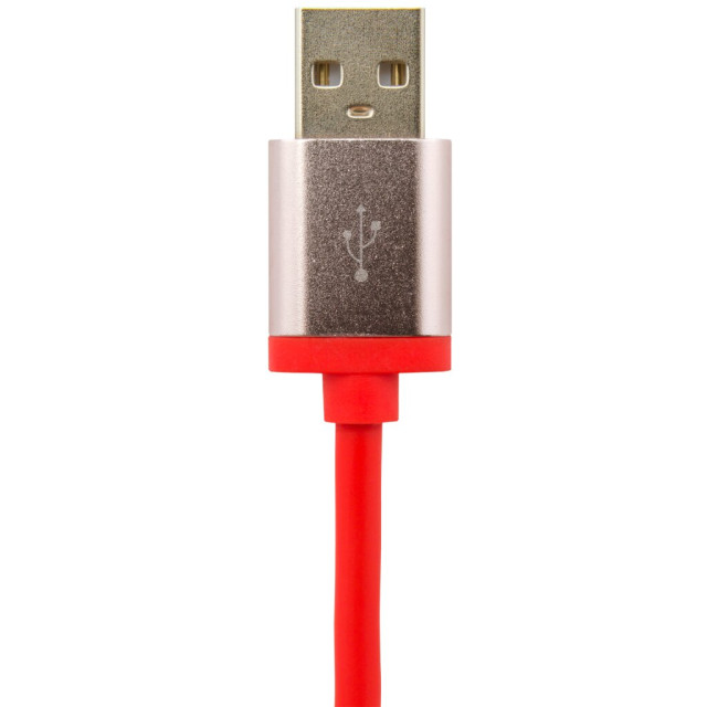 Кабель 2 в 1 USB - micro USB - Lightning Lightning R 1м красный /Retail