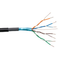 Кабель экранированный для наружной прокладки LogicPower LP CCA Cat.5e FTP 4x2x0.51 мм 305 м
