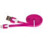 Кабель плоский USB - micro USB USB - micro USB 1м СИРЕНЕВЫЙ Кабель плоский USB - micro USB USB - micro USB 1м СИРЕНЕВЫЙ