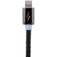 Кабель USB - Lightning USB - Lightning 1м B (кож. плетение) черный / R