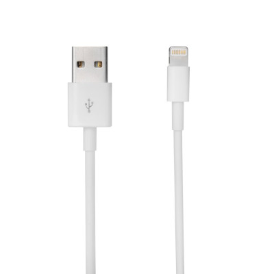 Кабель USB Lightning 1м белый /Original Pac.