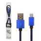 Кабель USB - Lightning USB - Lightning 1м Bl (метал. плетение) синий / Кабель USB - Lightning USB - Lightning 1м Bl (метал. плетение) синий /