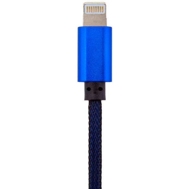 Кабель USB - Lightning USB - Lightning 1м Bl (метал. плетение) синий / Кабель USB - Lightning USB - Lightning 1м Bl (метал. плетение) синий /