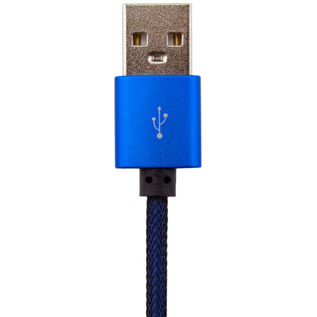 Кабель USB - Lightning USB - Lightning 1м Bl (метал. плетение) синий / Кабель USB - Lightning USB - Lightning 1м Bl (метал. плетение) синий /