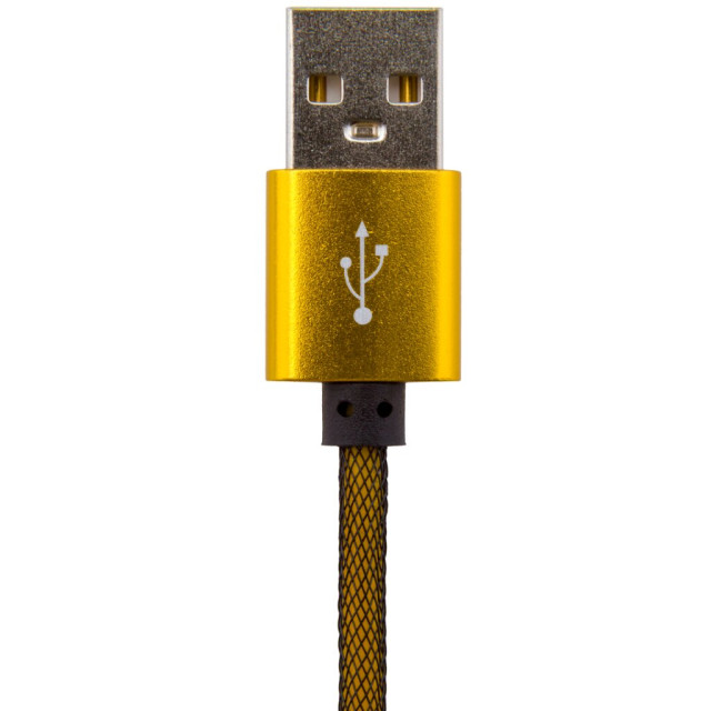 Кабель USB - Lightning USB - Lightning 1м G (метал. плетение) золотой /