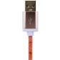 Кабель USB - Lightning USB - Lightning 1м P (кожа) розовый / Retail