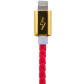 Кабель USB - Lightning USB - Lightning 1м R (кож. плетение) красный / Кабель USB - Lightning USB - Lightning 1м R (кож. плетение) красный /