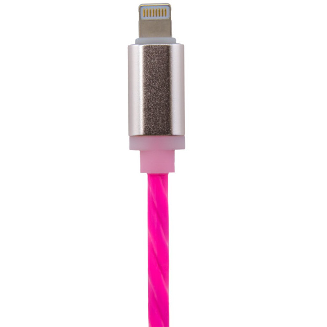 Кабель USB - Lightning 1м R-P (силикон) красно-розовый / Retail Кабель USB - Lightning 1м R-P (силикон) красно-розовый / Retail