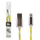 Кабель USB - Lightning 1м W-Gr (силикон) бело-зеленый / Retail Кабель USB - Lightning 1м W-Gr (силикон) бело-зеленый / Retail
