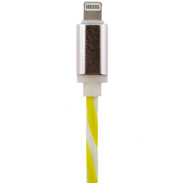Кабель USB - Lightning 1м W-Gr (силикон) бело-зеленый / Retail Кабель USB - Lightning 1м W-Gr (силикон) бело-зеленый / Retail