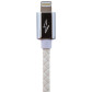 Кабель USB - Lightning USB - Lightning 1м W (кож. плетение) белый / Re Кабель USB - Lightning USB - Lightning 1м W (кож. плетение) белый / Re