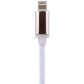 Кабель USB - Lightning USB - Lightning 1м W (силикон) белый / Retail
