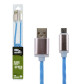 Кабель USB - micro USB USB - micro USB 1м Bl (силикон) синий / Retail