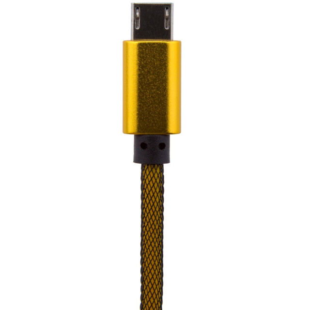 Кабель USB - micro USB USB - micro USB 1м G (метал. плетение) золотой /