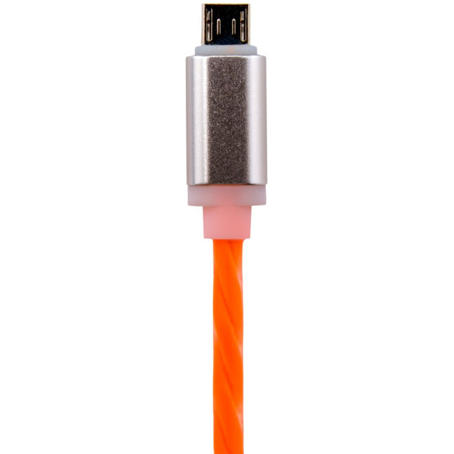 Кабель USB - micro USB 1м Or (силикон) оранжевый / Ret