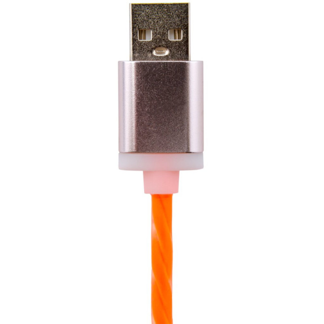 Кабель USB - micro USB 1м Or (силикон) оранжевый / Ret