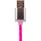 Кабель USB - micro USB 1м R-P (силикон) красно-розовый