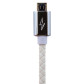 Кабель USB - micro USB USB - micro USB 1м W (кож. плетение) белый / Ret