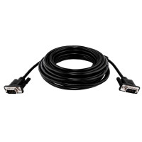 Кабель VGA-10.0BK 10 м черный (с двумя ферритовыми кольцами)