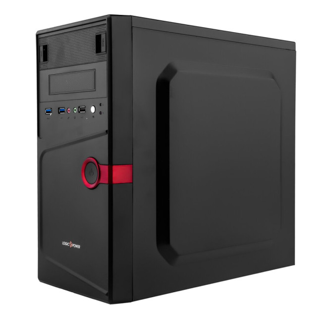 Комп'ютерний корпус LogicPower LP 6104 - 500w 12cm MATX, 2xUSB3.0+1xUSB2.0