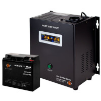 Комплект резервного живлення для котла LogicPower ДБЖ + AGM батарея (UPS A500 + АКБ AGM 220W)