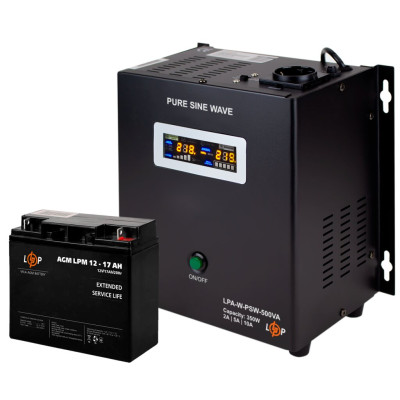 Комплект резервного питания для котла LogicPower ИБП + AGM батарея (UPS A500 + АКБ AGM 220W) Комплект резервного питания для котла LogicPower ИБП + AGM батарея (UPS A500 + АКБ AGM 220W)