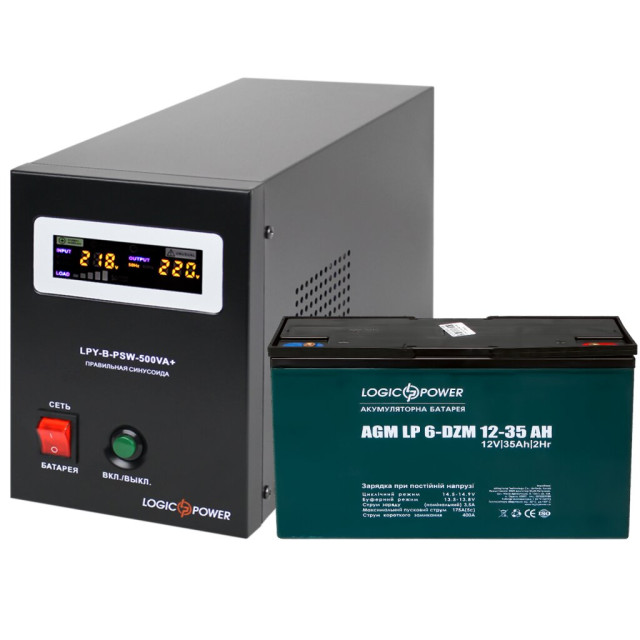 Комплект резервного питания ИБП + DZM батарея (UPS B500 + АКБ DZM 455W) Комплект резервного питания ИБП + DZM батарея (UPS B500 + АКБ DZM 455W)