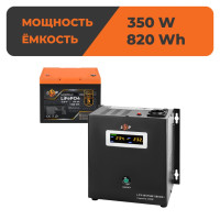 Комплект резервного живлення LogicPower W500 + літієва (LiFePO4) батарея 819 Wh Комплект резервного живлення LogicPower W500 + літієва (LiFePO4) батарея 819 Wh