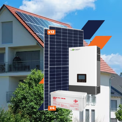 Комплект СЭС Luxpower Стандарт 5kW АКБ 9,6kWh Gel 200 Ah Комплект СЭС Luxpower Стандарт 5kW АКБ 9,6kWh Gel 200 Ah