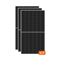 Комплект сонячних панелей для СЕС 3.5 kW (панель 570W 30 профіль монокристал) Комплект сонячних панелей для СЕС 3.5 kW (панель 570W 30 профіль монокристал)