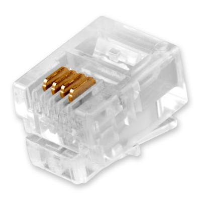 Коннектор RJ12-6P4С (100 шт) Коннектор RJ12-6P4С (100 шт)