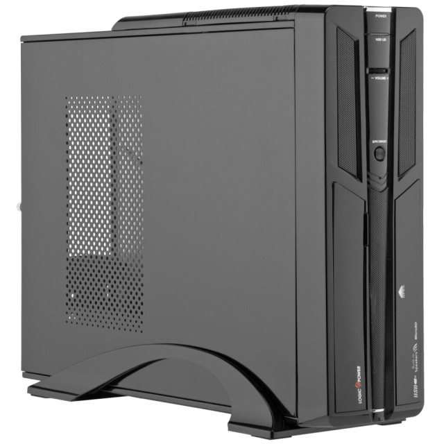 Корпус LogicPower LP S603 BK 400W Slim, встроенная акустика