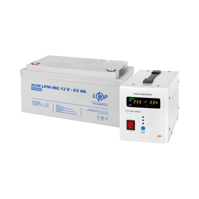 КРП для котла LogicPower ДБЖ + мультигелева батарея (UPS 800VA + АКБ MG 780W)