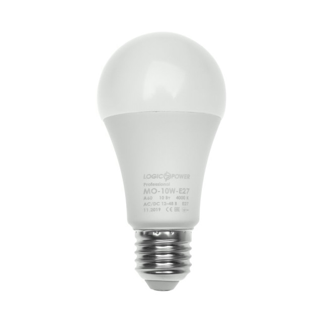 Низьковольтна лампа LogicPower-01-MOE27-10W-4000K-12-48V Низьковольтна лампа LogicPower-01-MOE27-10W-4000K-12-48V