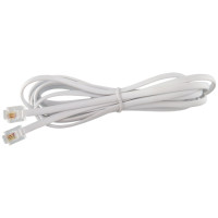 Патч-корд ТЕЛЕФОННЫЙ Logicpower, RJ12, 2 m (белый) 944CT 2