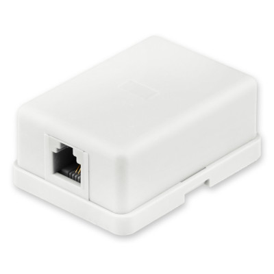 Розетка телефонная RJ12 1-порт LogicPower LP-6P4C