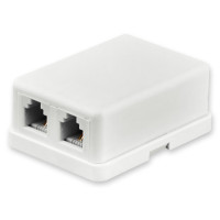 Розетка телефонна RJ12 2-порта LogicPower LP-6P4C-2 Розетка телефонна RJ12 2-порта LogicPower LP-6P4C-2