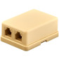 Розетка телефонна RJ12 2-порта LogicPower LP-6P4C-2