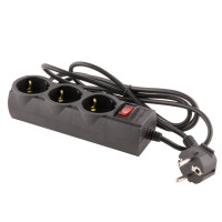 Сетевой фильтр LogicPower LP-X3 2 м Black Сетевой фильтр LogicPower LP-X3 2 м Black