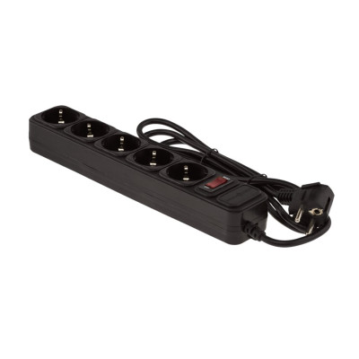 Сетевой фильтр LogicPower LP-X5 1.8 м Black (OEM)