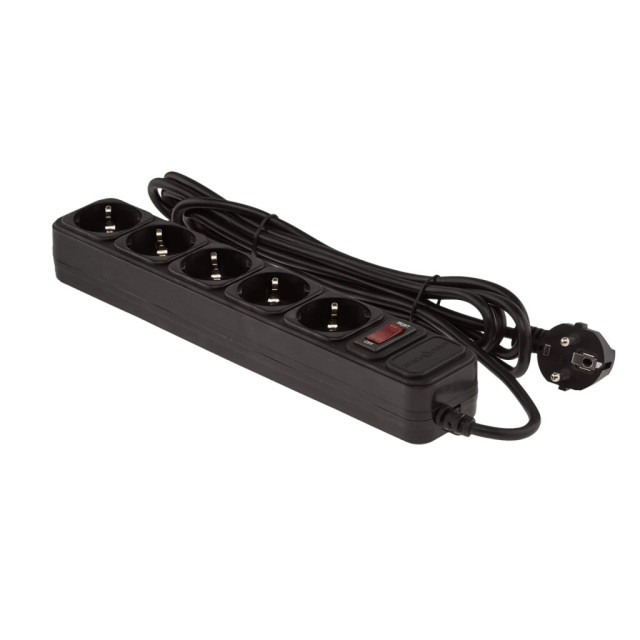 Мережевий фільтр LogicPower LP-X5 3 м Black (OEM)