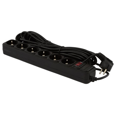 Сетевой фильтр LogicPower LP-X6 10 м Black