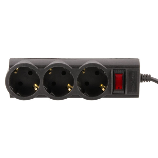 Мережевий фільтр LogicPower LP-X3 2 м Black