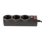 Мережевий фільтр LogicPower LP-X3 2 м Black